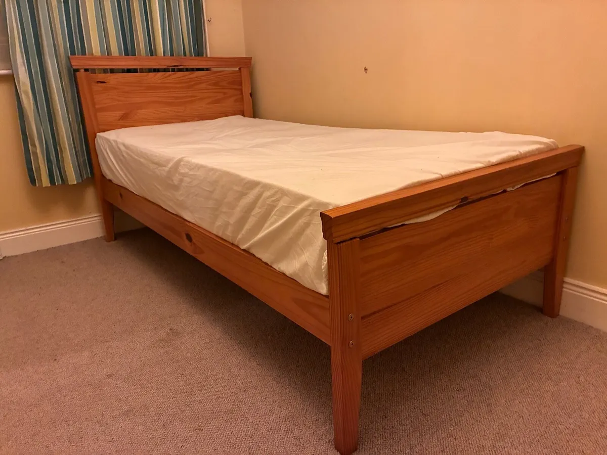 Solid Pine Single Bed Frame (3ft) - Image 2