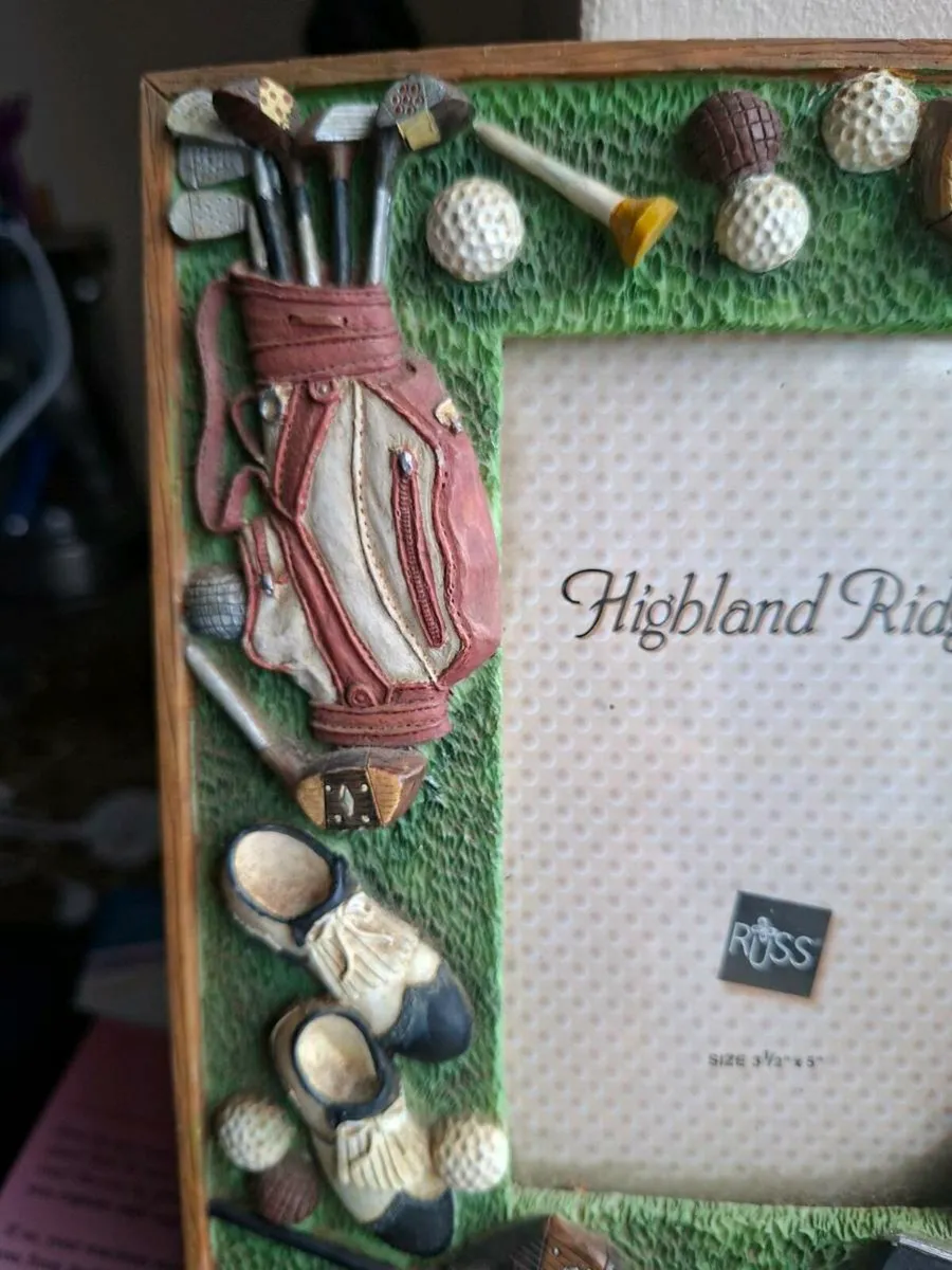 Golf-themed picture frame as new never used - Image 2