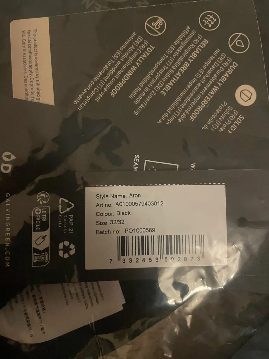 Gavin Green waterproof golf trousers - Image 2