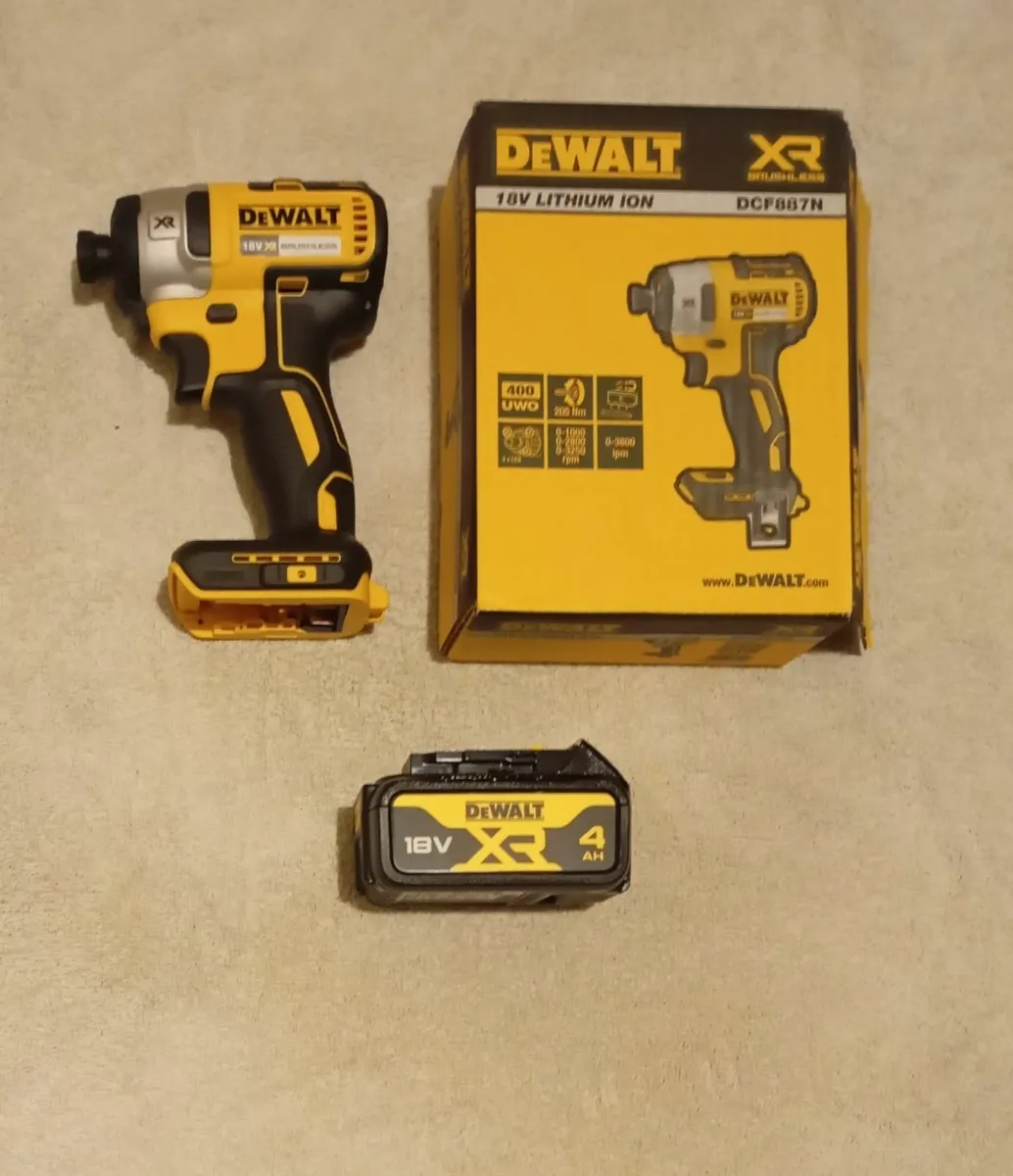 DeWalt Impact Driver and Battery - Image 1