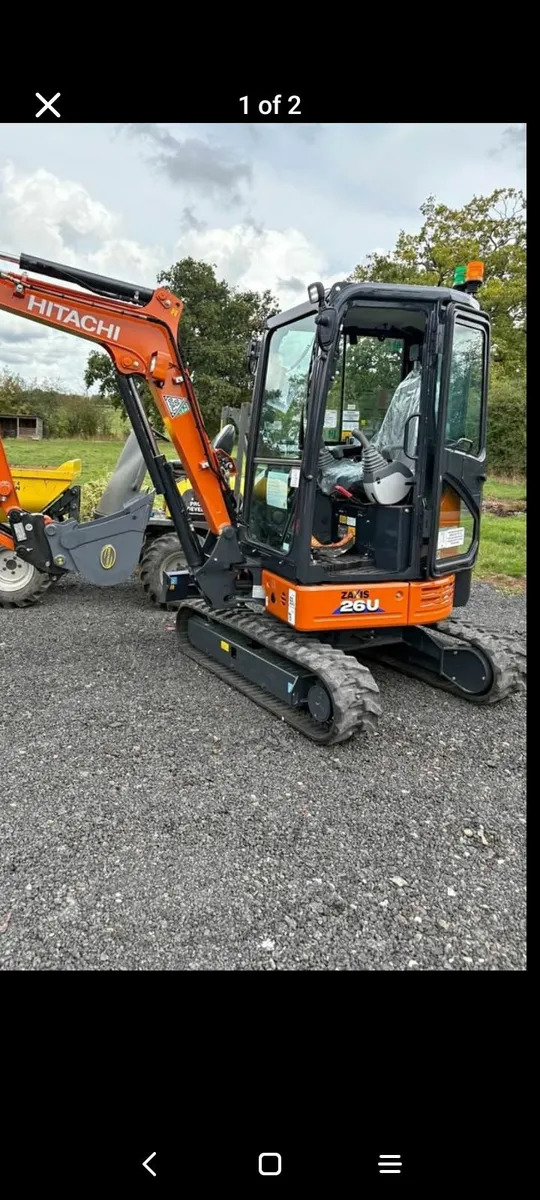 Mini digger hire