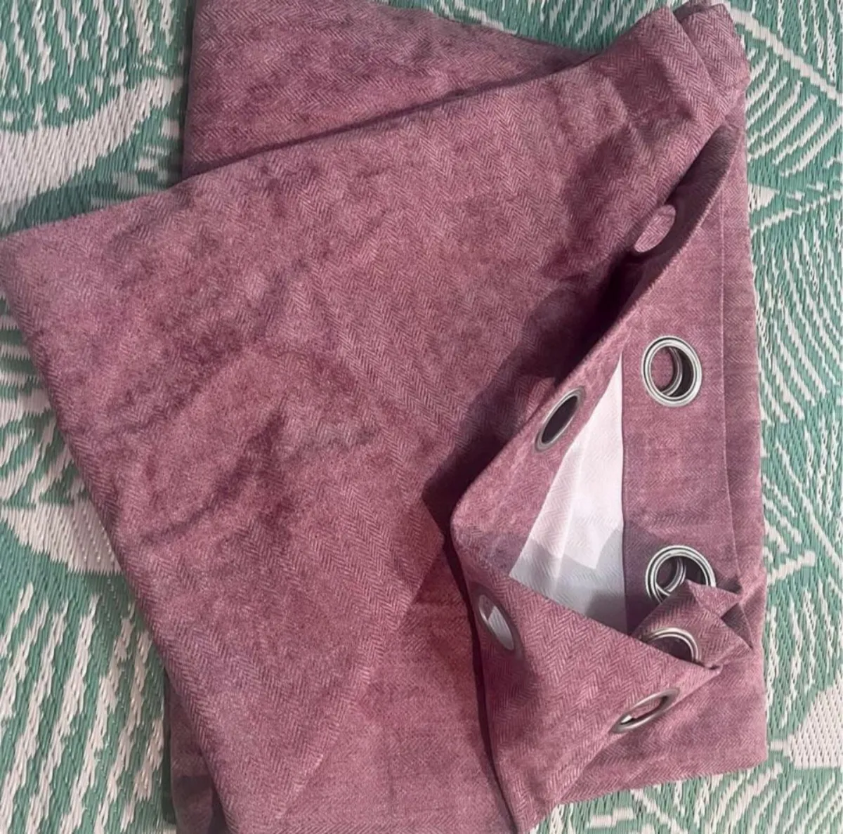 Herringbone blackout curtain - Image 1