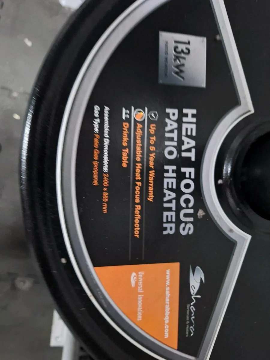 Sahara 13kW Heat Focus Patio Heater + propane gas - Image 3