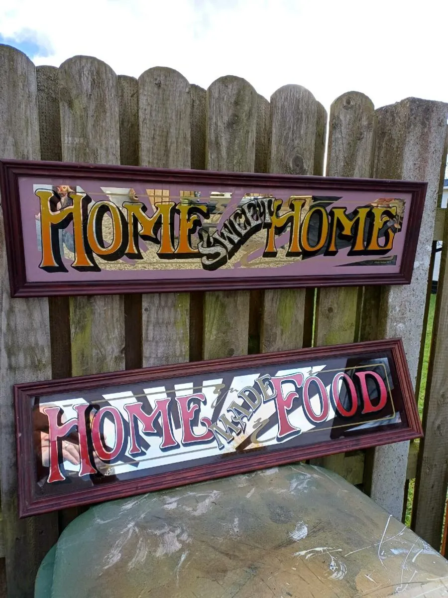 1970s Handpainted Mirrored Pub Signs - Image 2