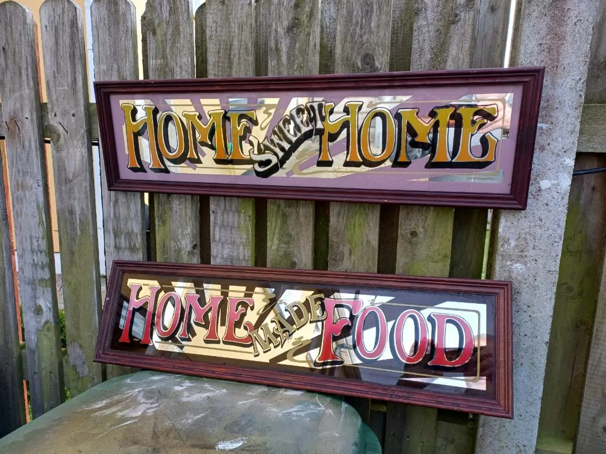 1970s Handpainted Mirrored Pub Signs - Image 3