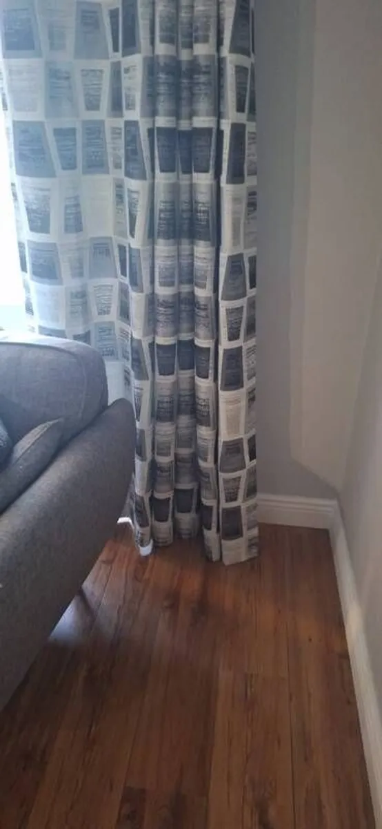 Black and white curtains. 90x90 fully lined - Image 2