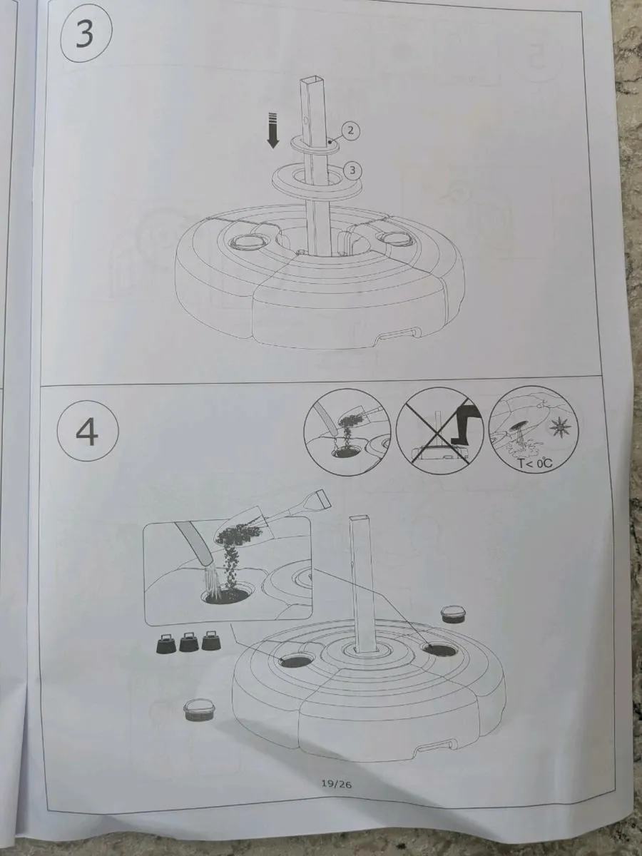 Jysk TRONDHEIM parasol 70 ltr base - Image 4