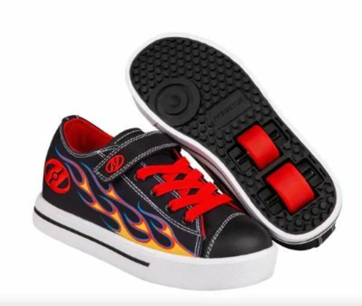 "HEELYS" Red Flame /Size 2. - Image 1