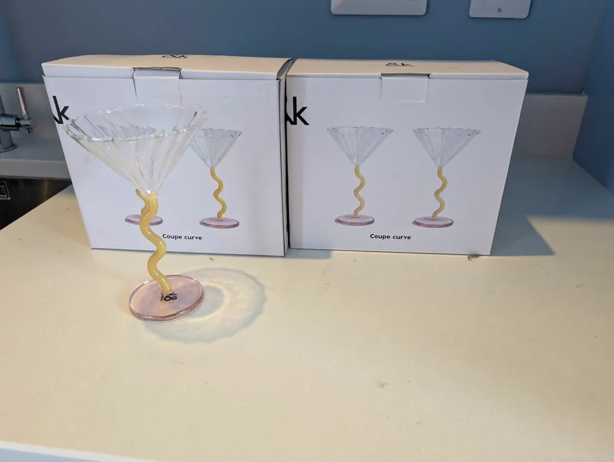 4 cocktail glasses - &Klevering Coupe Curve - Image 2