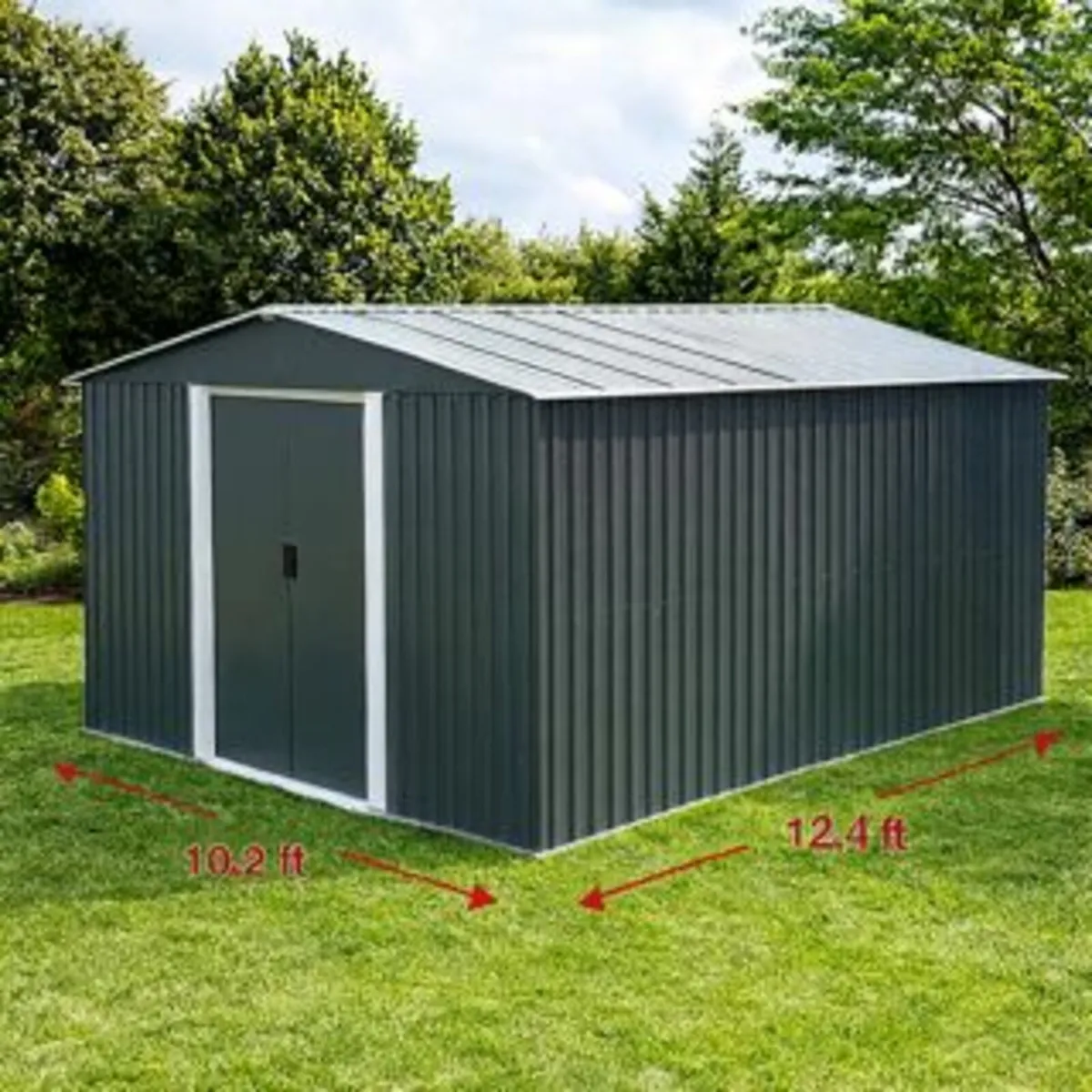 10x12 ft. Prefab Garden Shed