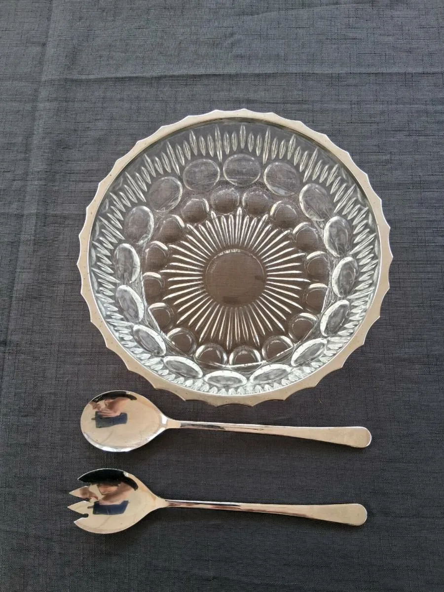 Glass Salad Fruit Bowl - Image 2