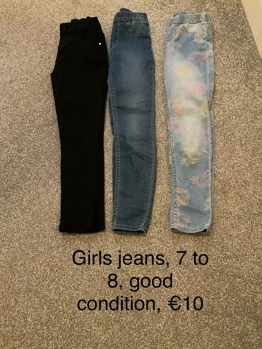 Girls jeans , 7 to 8, good condition