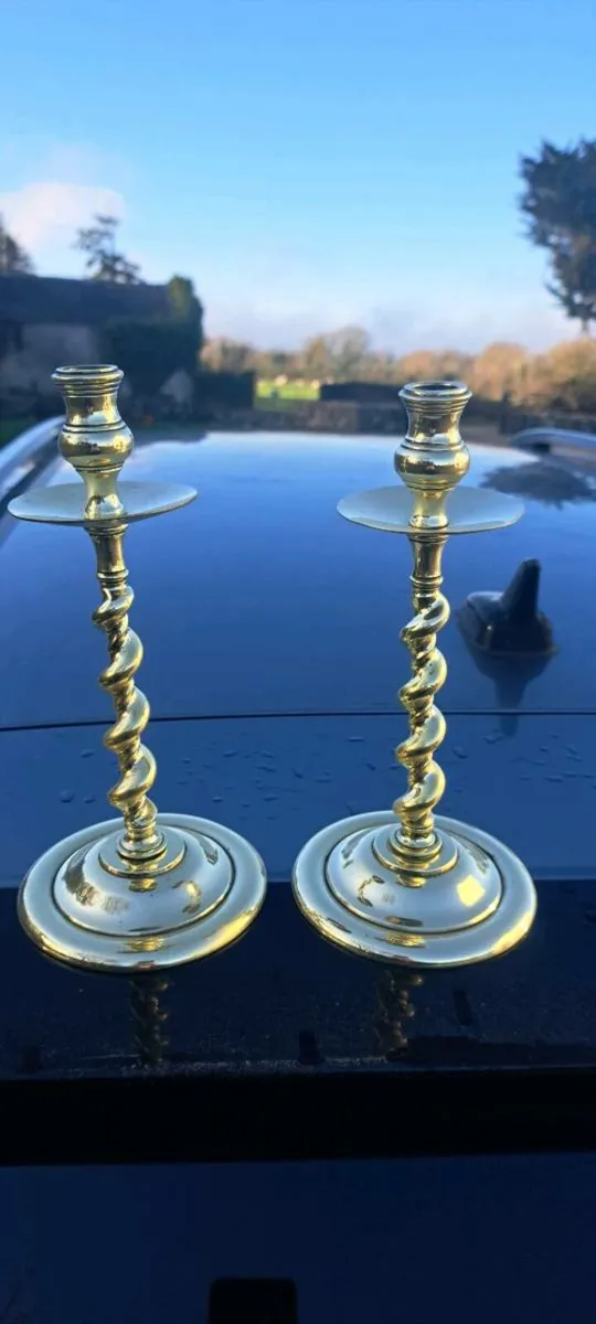 Original brass candle stick holders