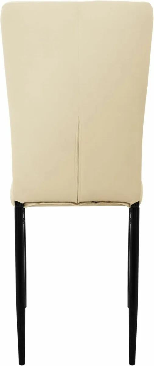Set of 4 Velvet Dining Chairs Taupe - Image 2