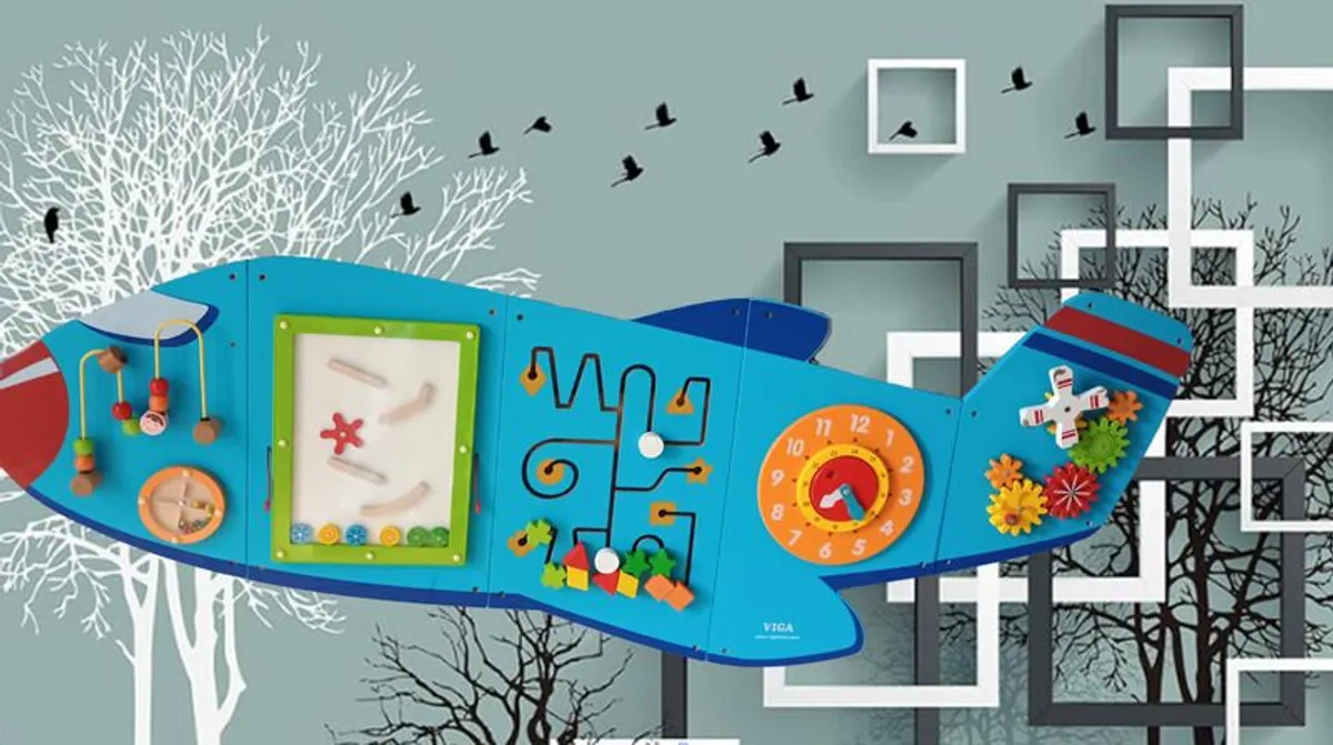 SPARK & WOW Airplane Activity Wall Panels - Image 1