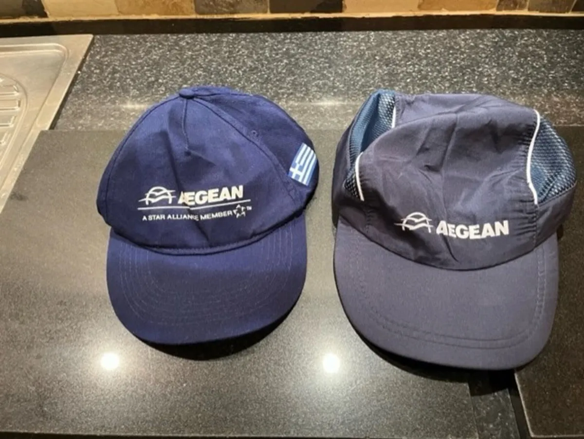 Aegean Airlines Caps x 2 - Image 1