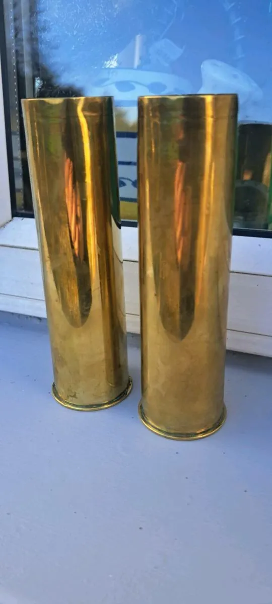 2 brass  shell  bullets  1939
