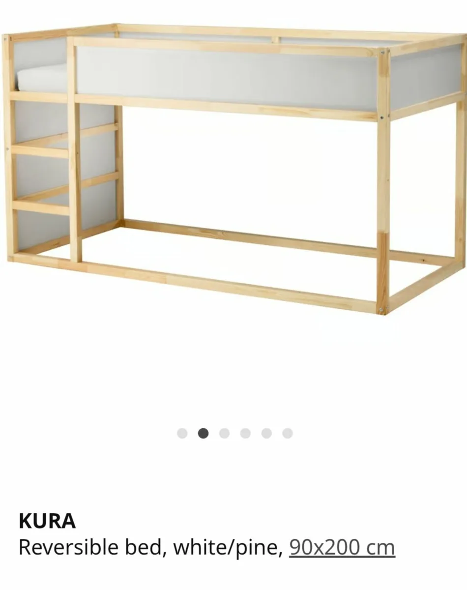 Kid's IKEA bed and toy storage box - Image 1