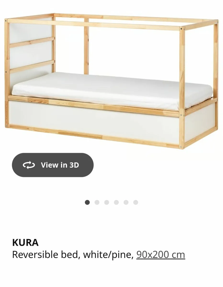 Kid's IKEA bed and toy storage box - Image 2