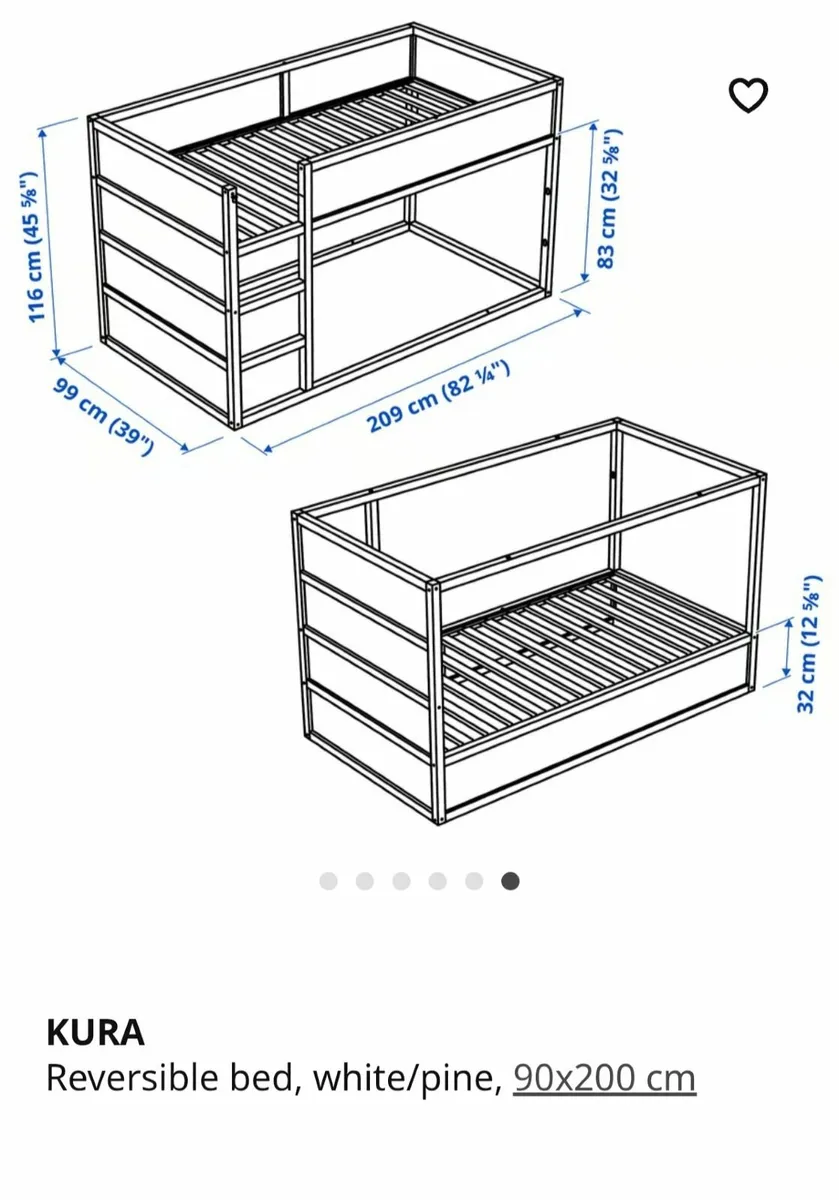 Kid's IKEA bed and toy storage box - Image 3