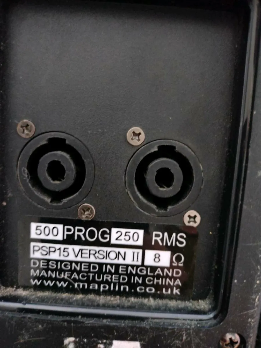 2 X Pro Sound  Speakers - Image 3