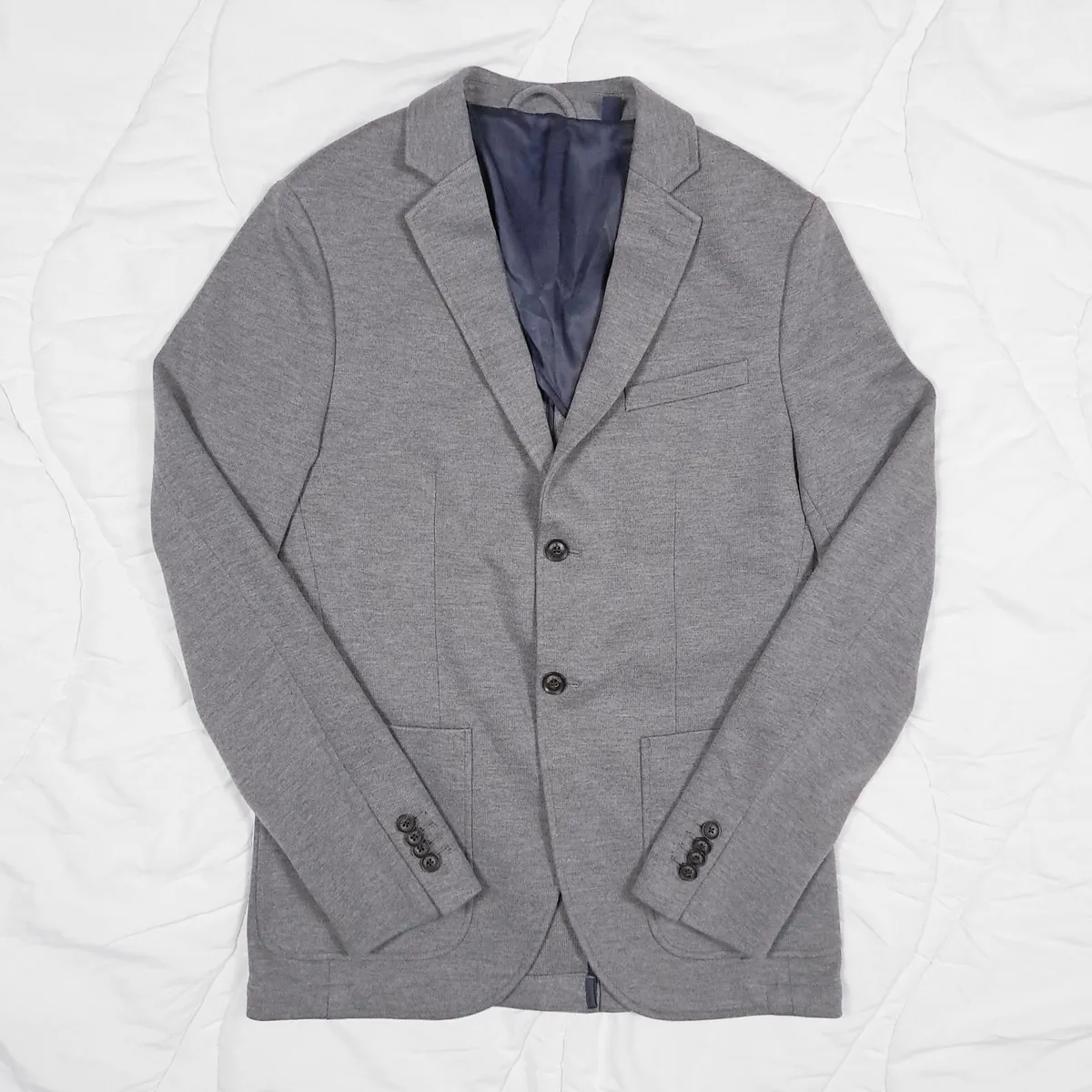 Jack Wills Grey Suit Blazer Mens Size XS - Image 3