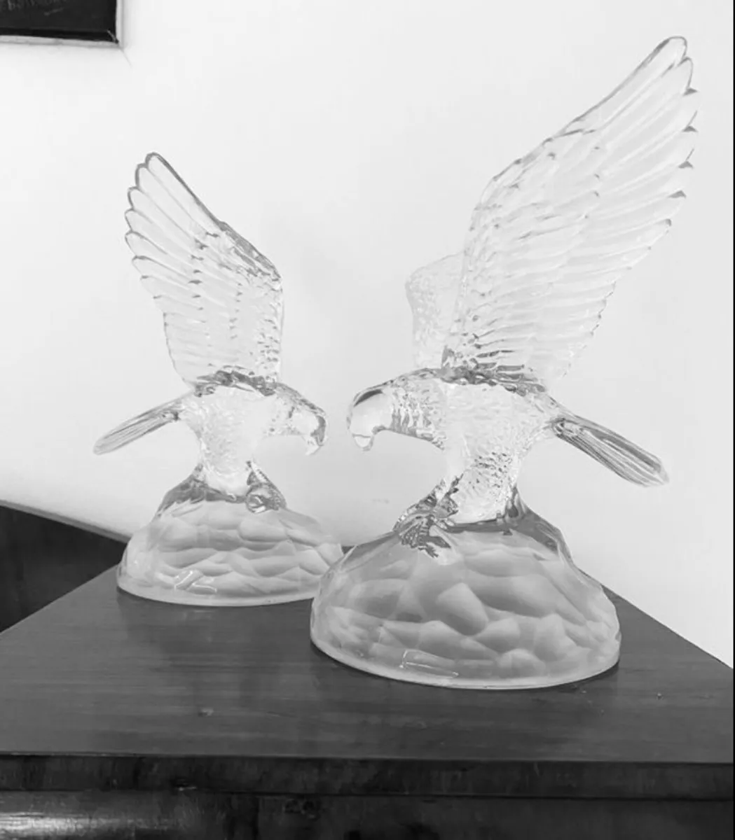 Vintage Crystal Eagles - Image 1