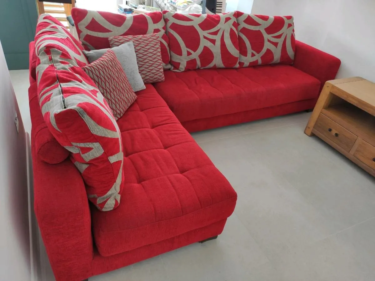 Beautiful Fama L shaped 2 piece couch - Image 1