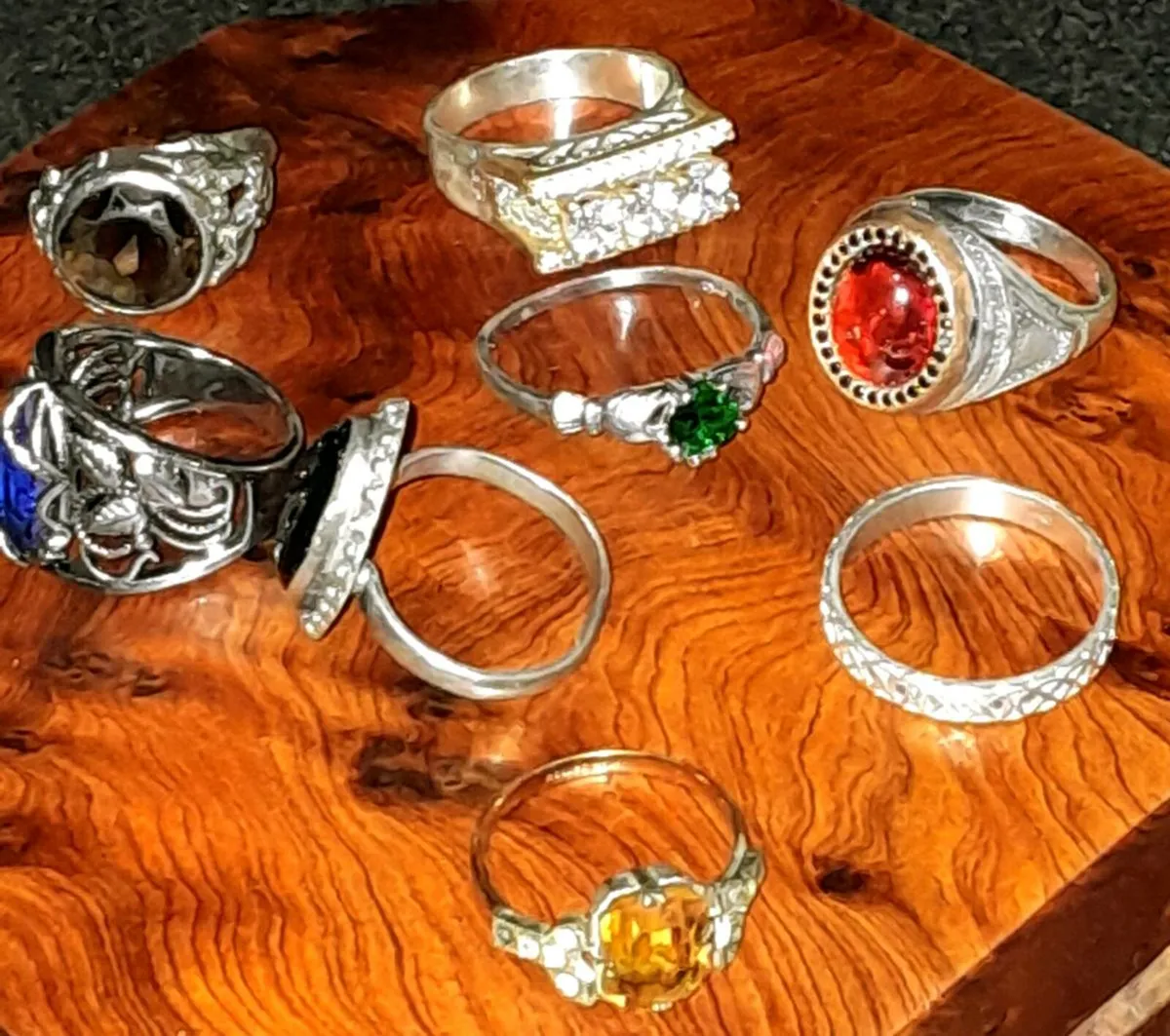 Sterling silver rings lot,price for all - Image 1