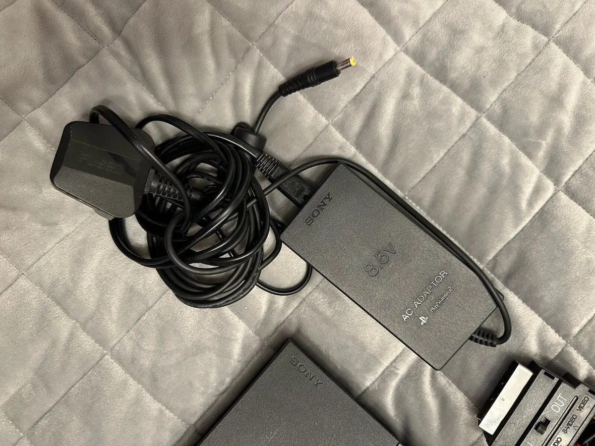 PlayStation 2 Slim Console & Cables & Games - Image 3