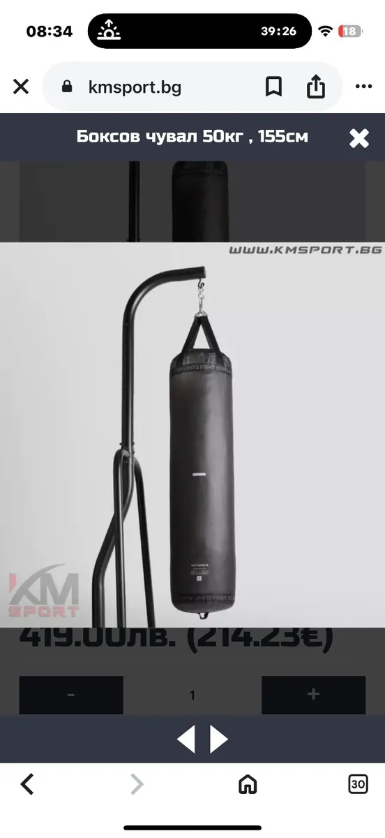 Adult Punching / Kickboxing Bag 50 kg - Image 3