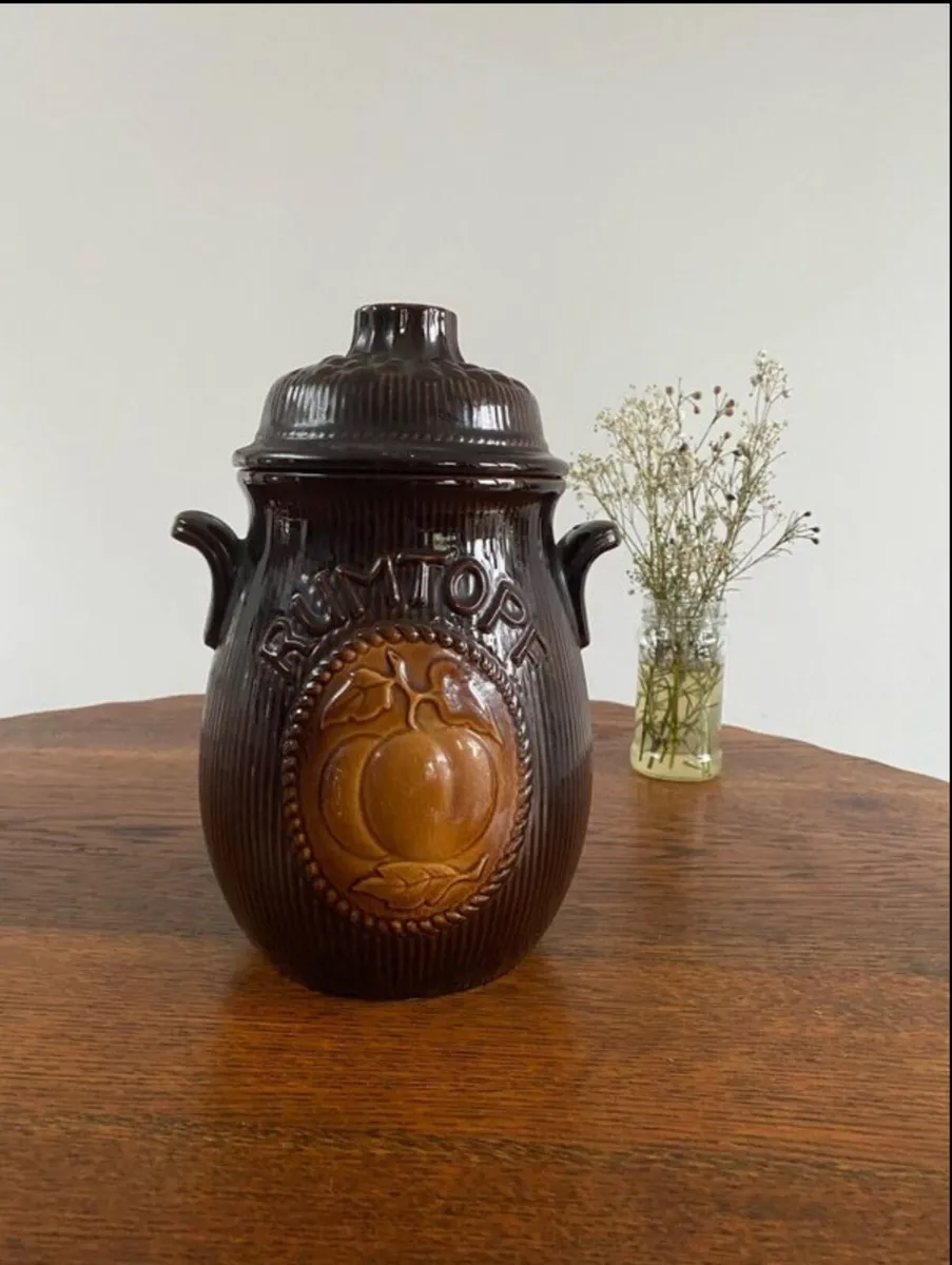 Vintage West German Rumtoph Jar and Lid - Image 1