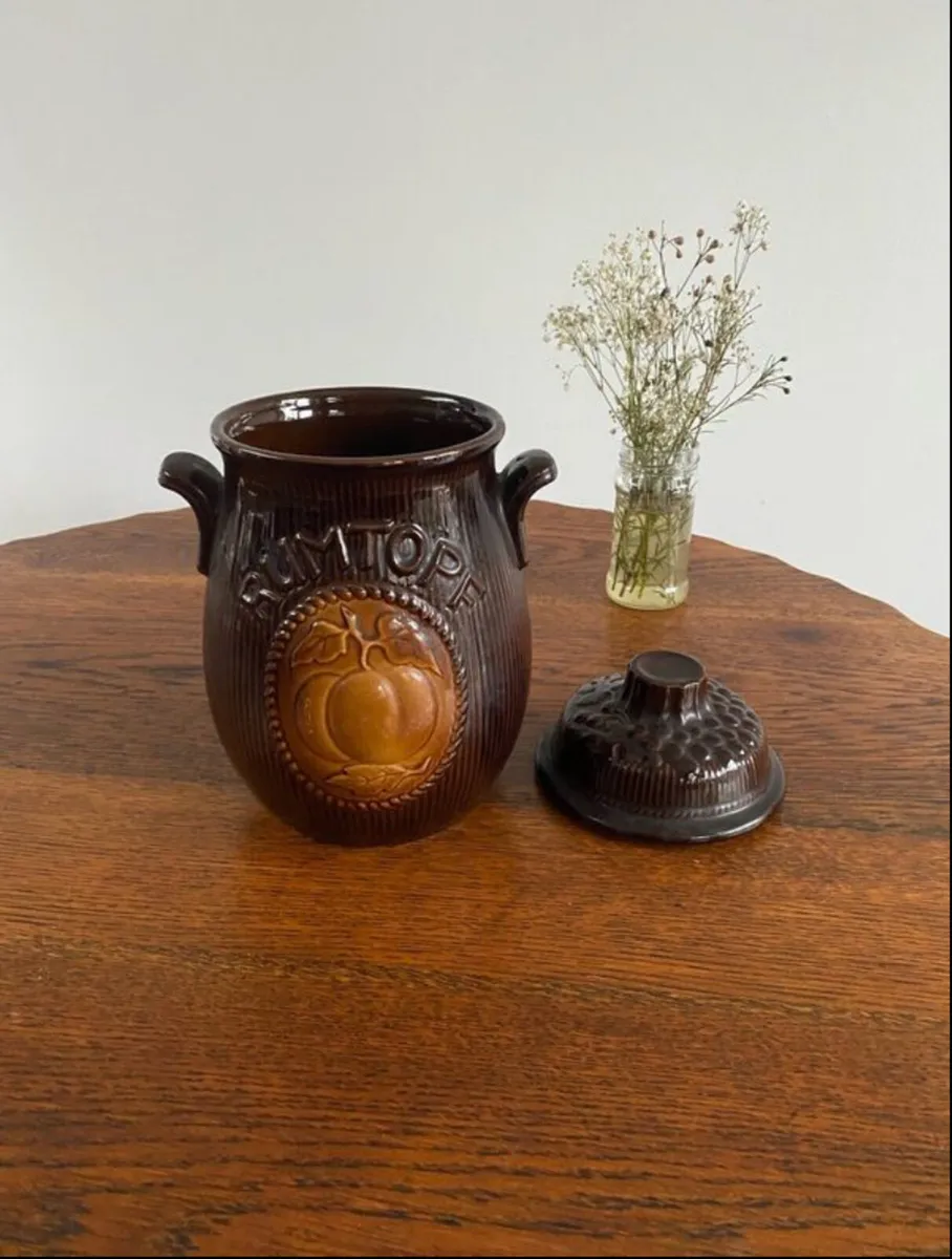 Vintage West German Rumtoph Jar and Lid - Image 2
