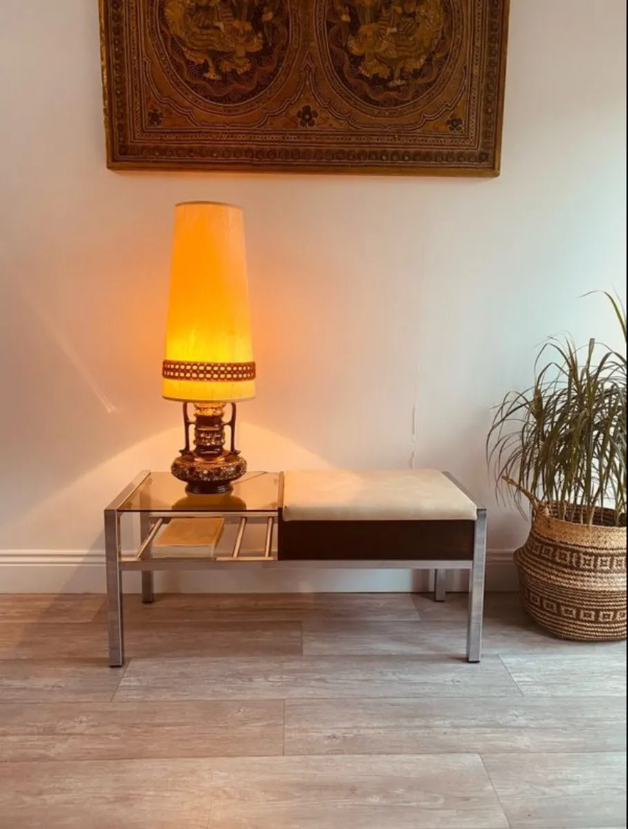 Mid Century Telephone Hall Table - Image 1