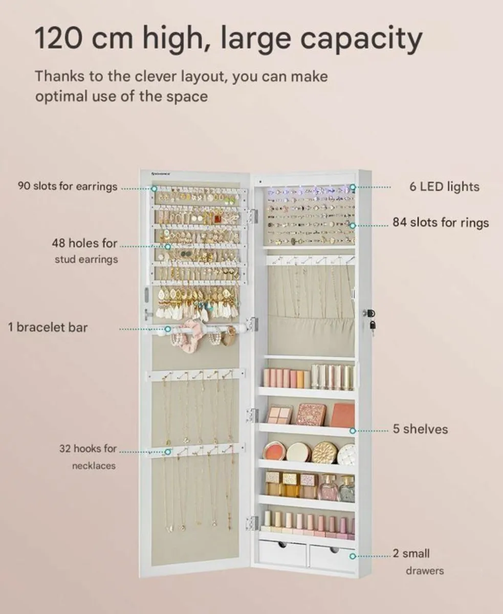 New Jewelry  Cabinet Wall Storage - FREE P&P - Image 4
