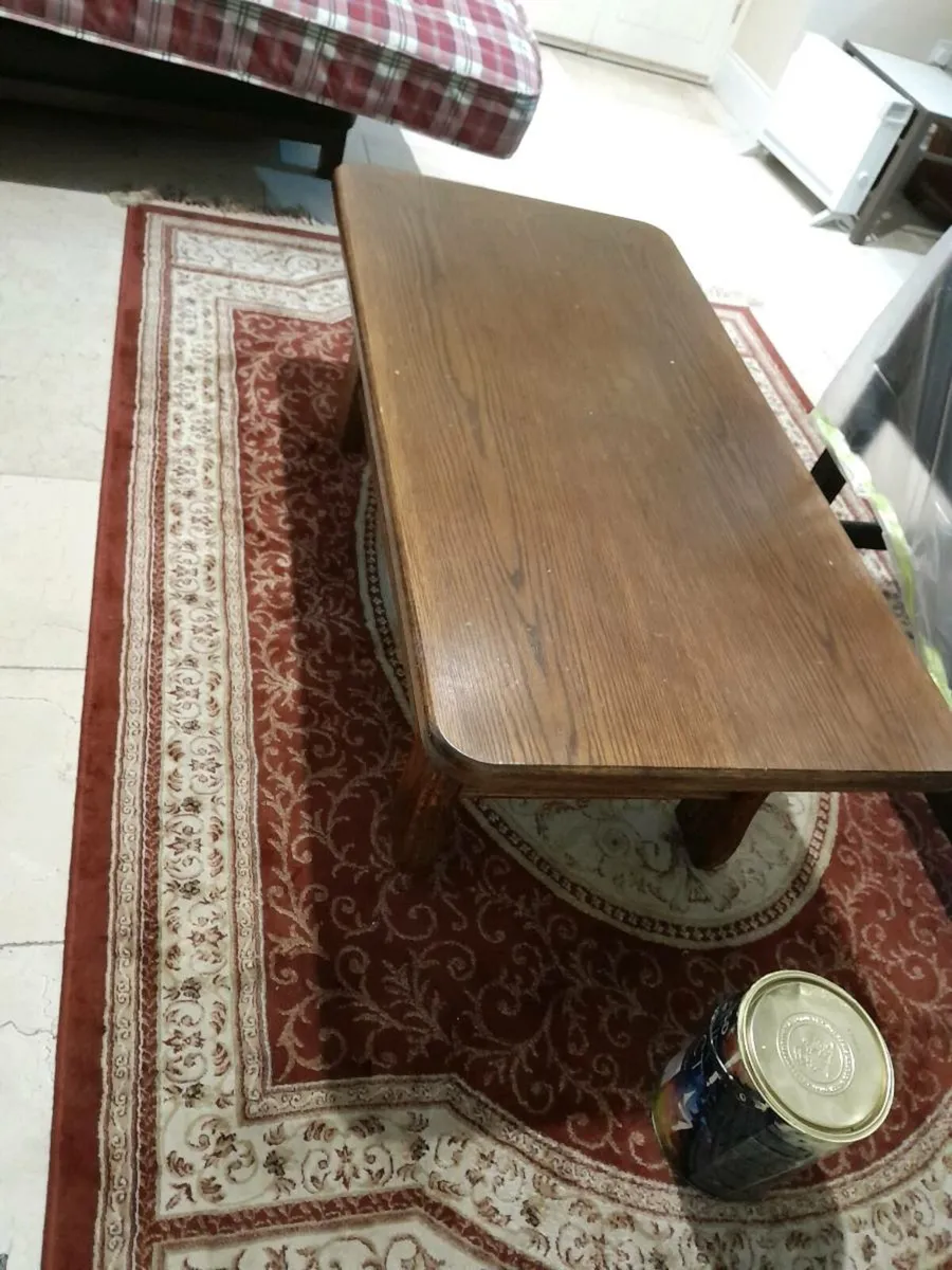 Coffee table ,double bed ,office chair  book case - Image 2