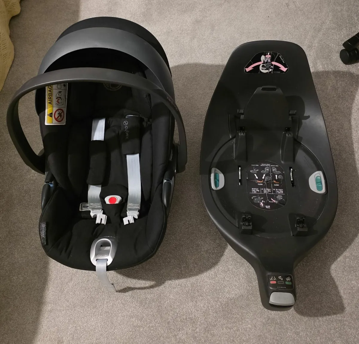 Cybex Cloud iSize and Base & adaptors for Uppababy - Image 1