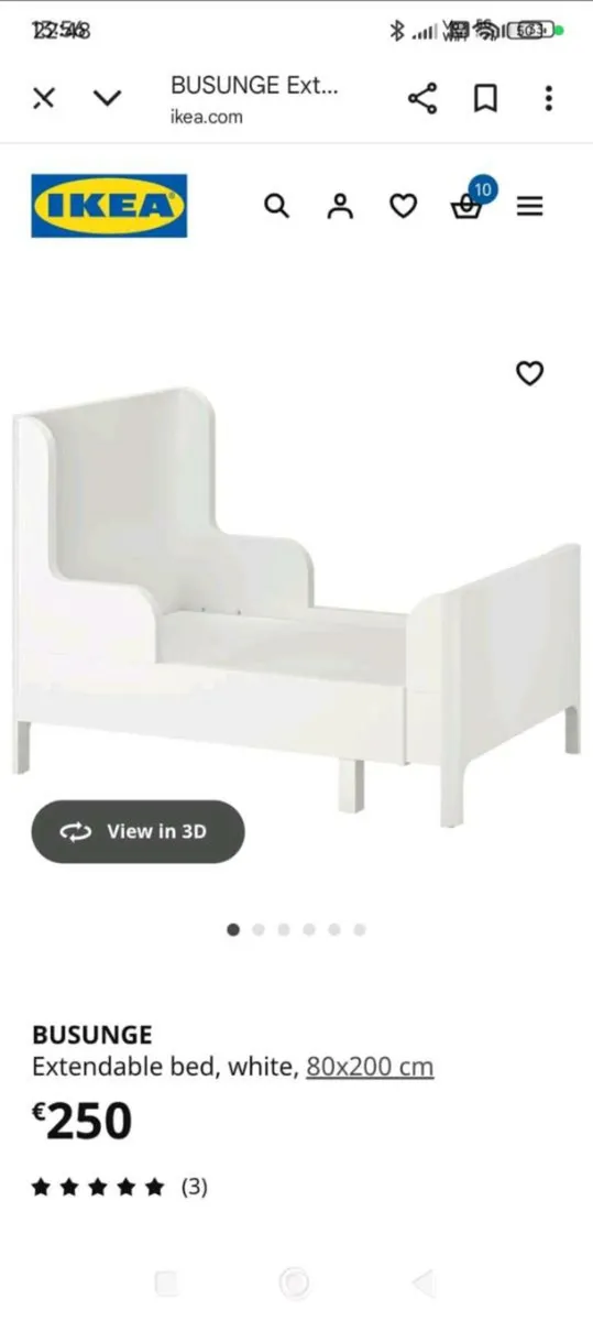 Extendable Toddler bed - Image 2