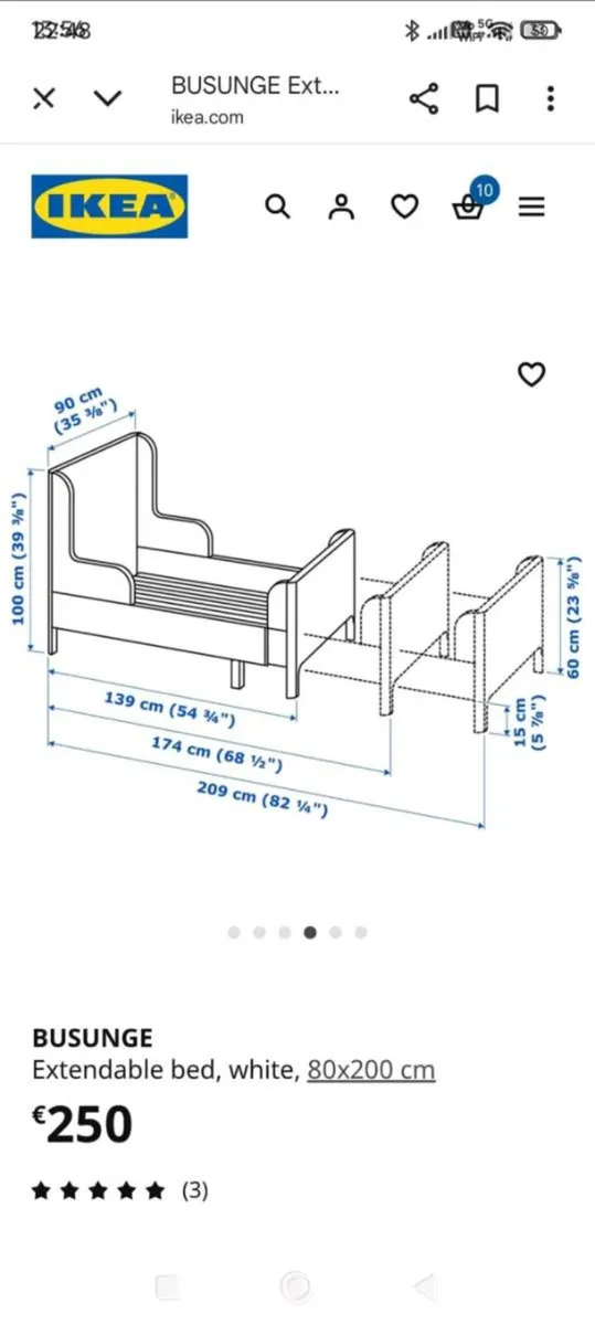 Extendable Toddler bed - Image 3