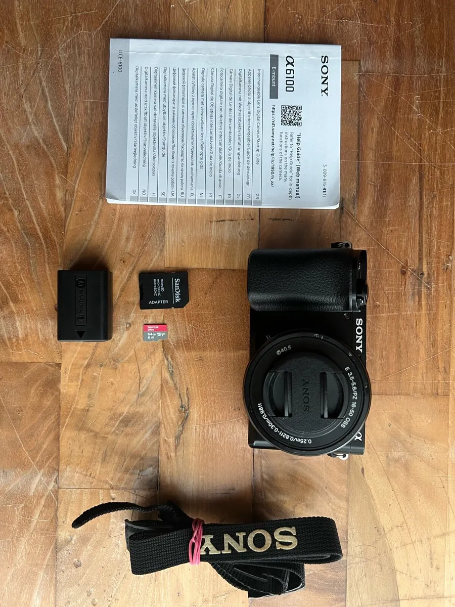 Sony a6100 with lens and accessories - Image 1