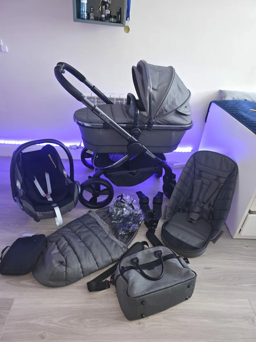 Very Nice Icandy Peach with car seat and ISOFIX - Image 1