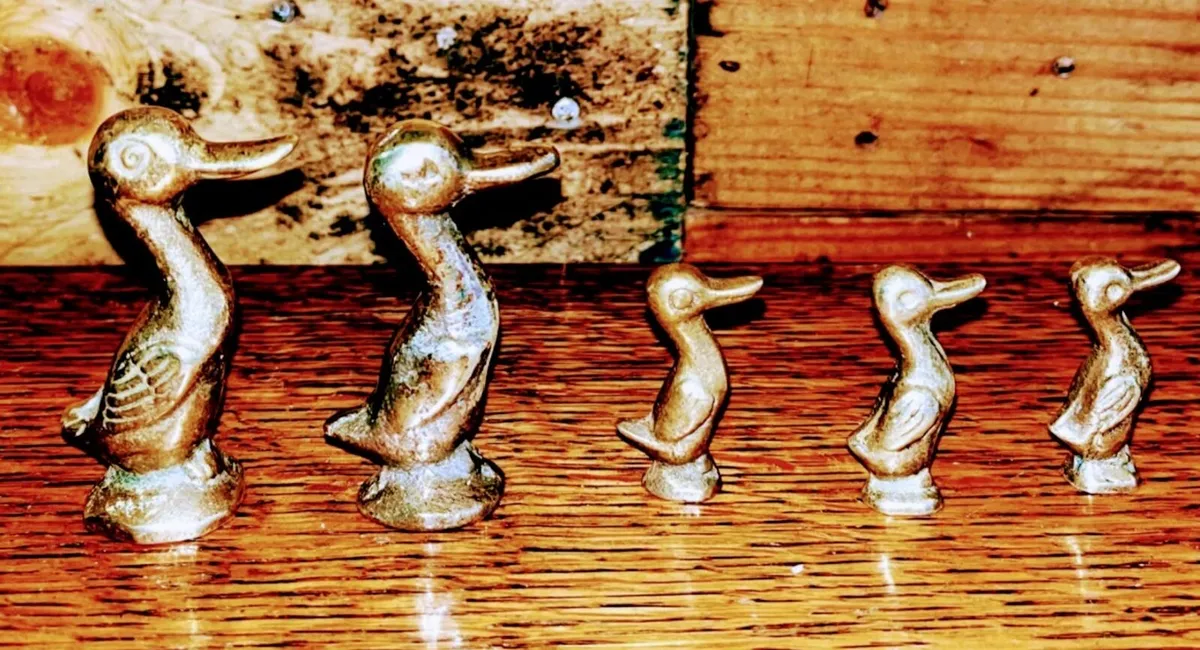 Brass set of ducks