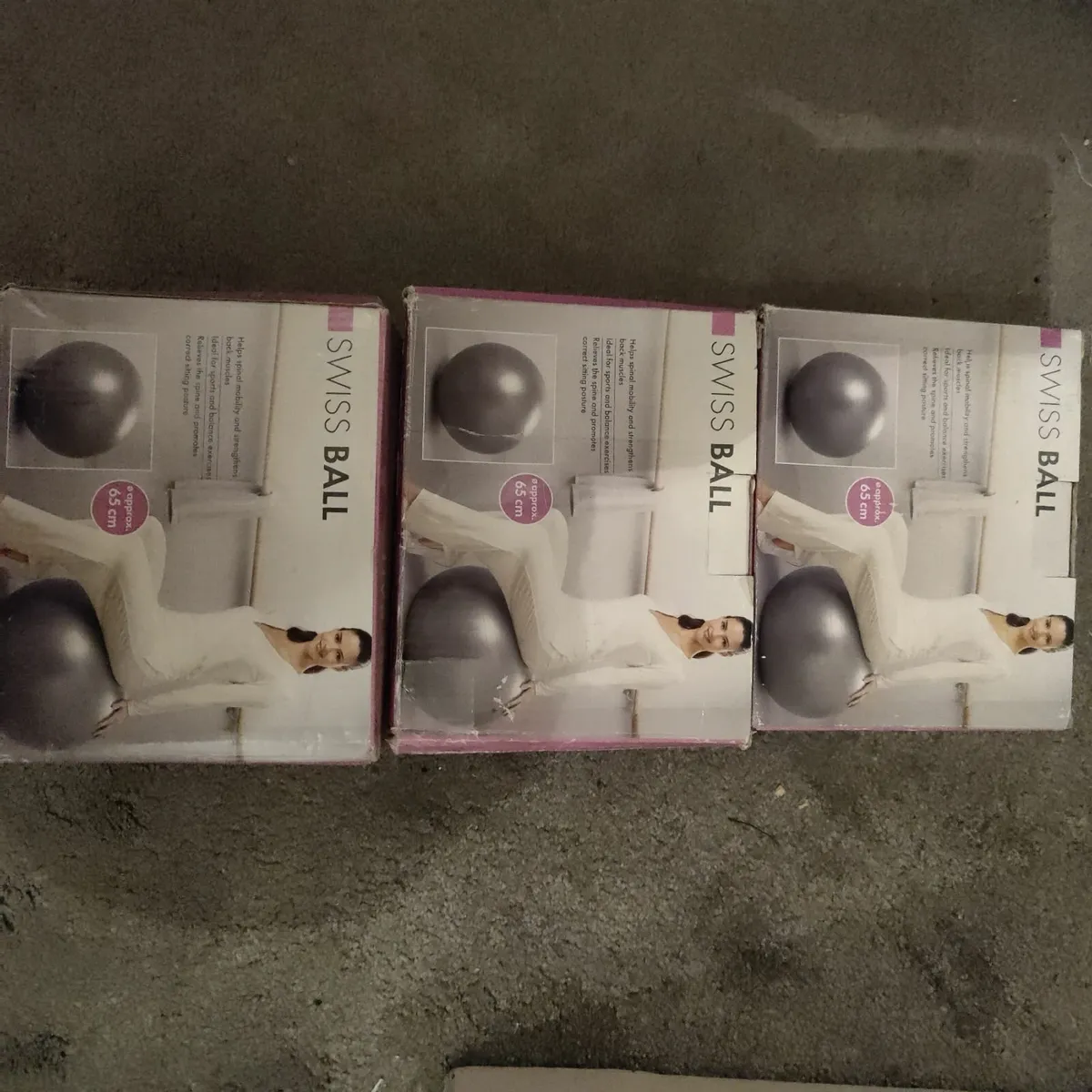 3 New Exercise Balls in box - Image 3