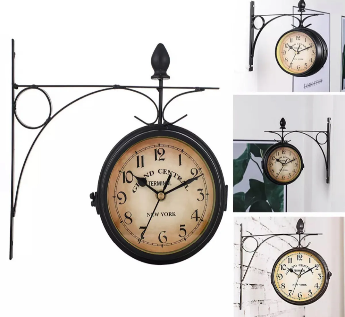 Outdoor Compact Garden Station Wall Clock - Image 2