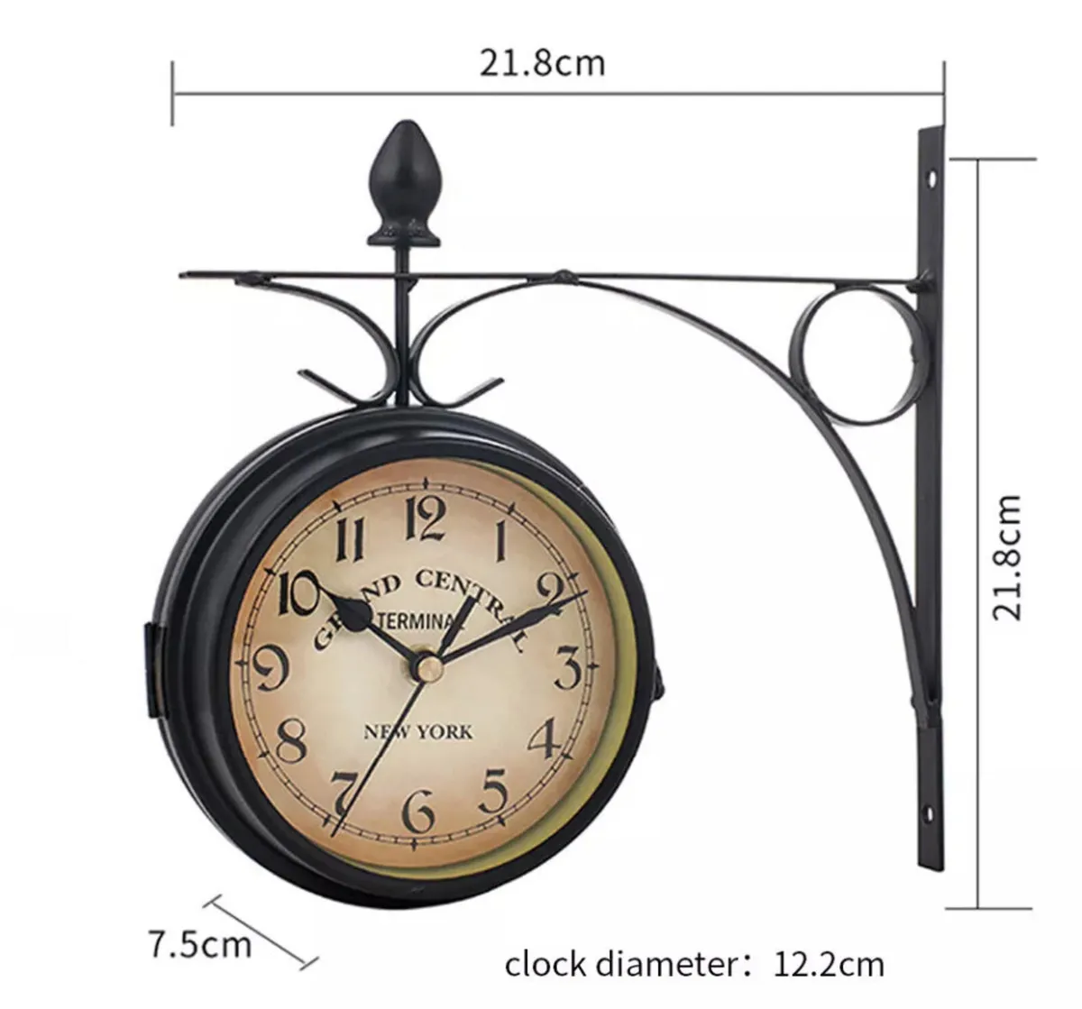 Outdoor Compact Garden Station Wall Clock - Image 3
