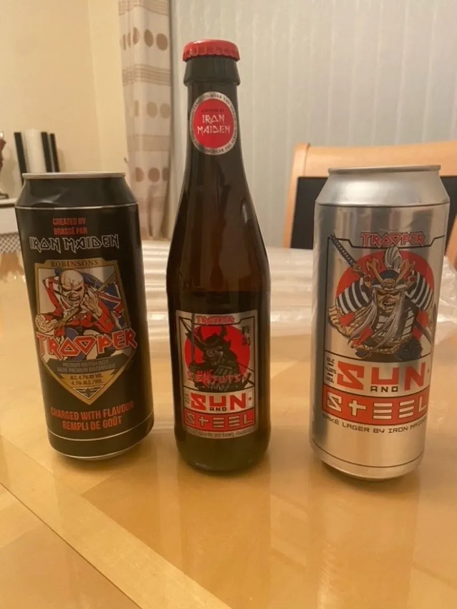 Iron Maiden Collectible Beers (Rare) - Image 1