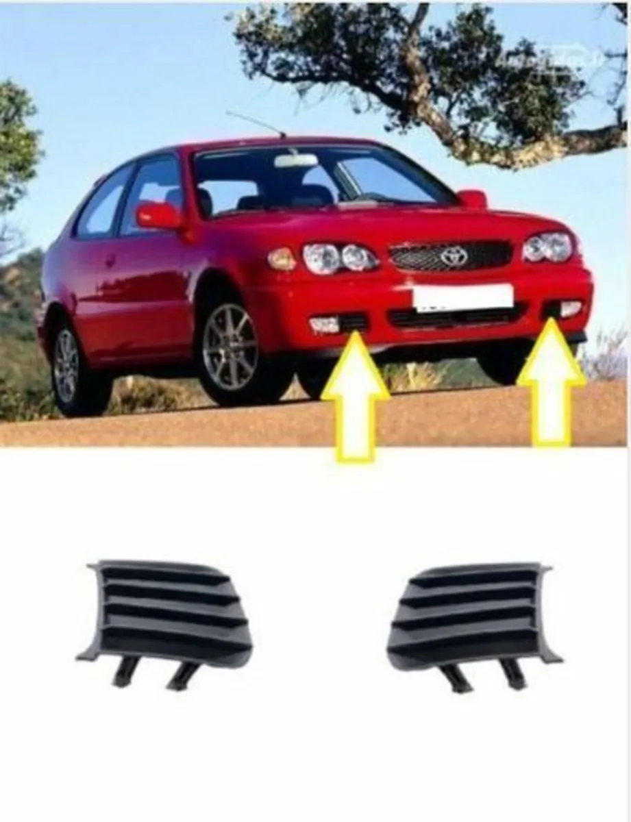 Toyota Corolla E11 Facelift Fogs Grilles & Switch - Image 3