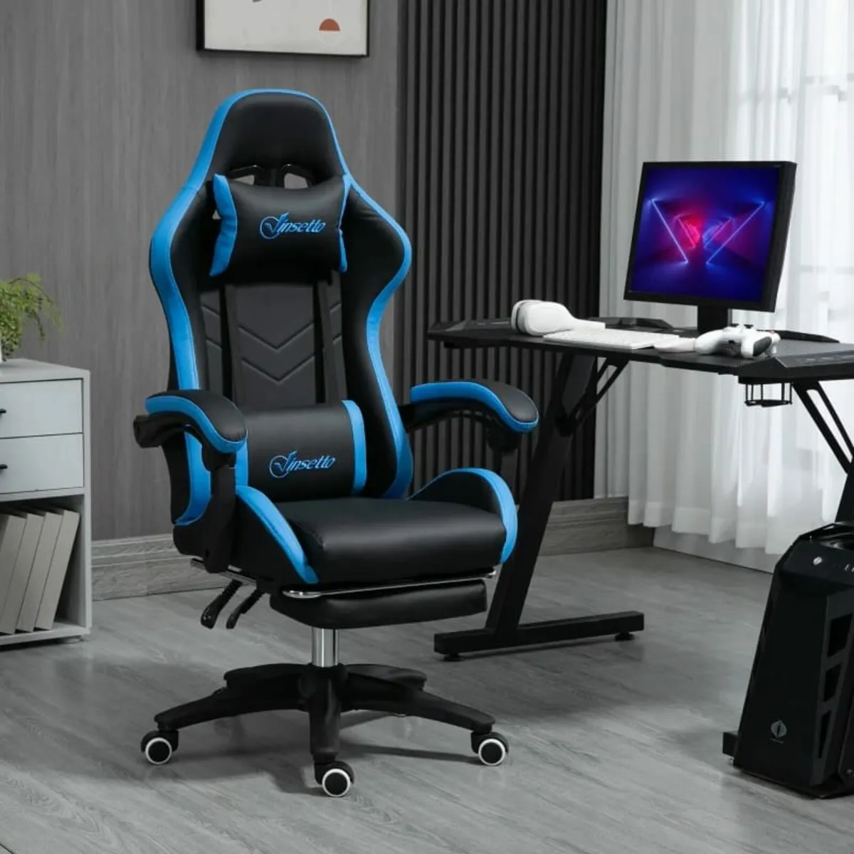 Office Chair, Gaming Chair, 1 Headrest, 1 Lumbar S - Image 3