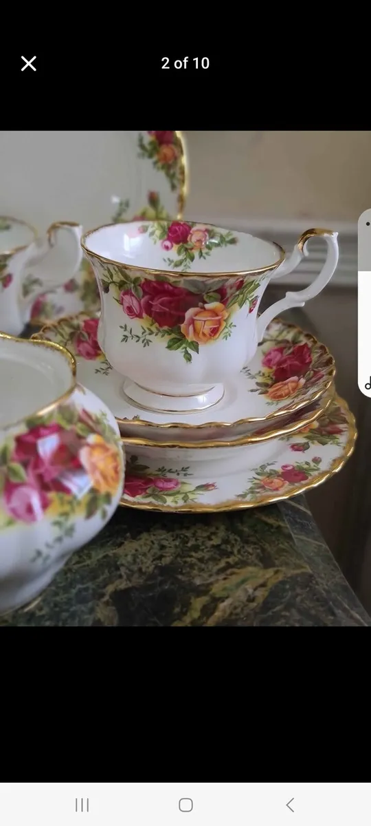 Royal Albert old country roses large teaset NO OFF - Image 3