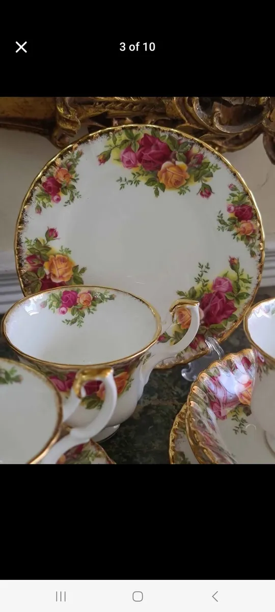 Royal Albert old country roses large teaset NO OFF - Image 4